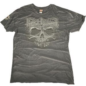 Harley-Davidson Skull Graphic Tee XXL Affliction Style Biker T-Shirt Colorado